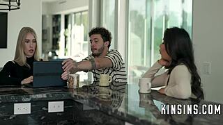 Stepmom helps stepsons porn career by recording raunchy content