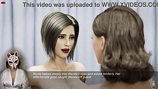 Two asian milfs with big tits get naughty in the changing room during ms denvers game episode nine