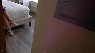 Taboo encounter between stepson and stepmother occurs due to Step Mom's insatiable desire for cock