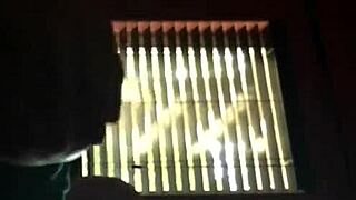 threesome at work on the clock with milf group blowjob