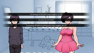 Slutty puppy with big ass and tits in snow game