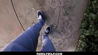 big ass stepmom sends video texts to seduce stepson in pov