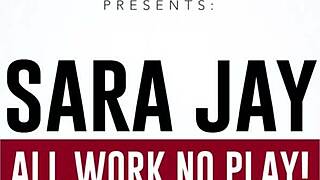 slutty sara jay helps patient with blowjob and various positions on sofa