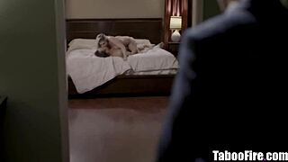 Middle aged woman cheats on well endowed man