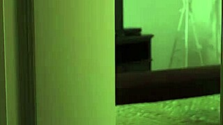 Black mom's caught masturbating leads to an electric squirting orgasm