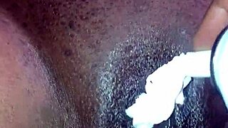 Pretty Ebony Petite Girl Feels Wet Pussy During Outdoor Masturbation.