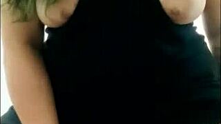 Large explicit mother captures herself cumming