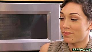 pornstar babe cummed over