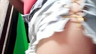 Milf shows big natural tits and ass in homemade video