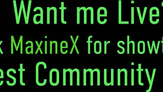 i watched maxine x get spermed after dildo scenes