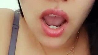 Is This Hot Latina Neighbor Groping Herself To Orgasm On Videocall?