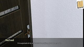 Rachael shows big tits and ass in swimsuit