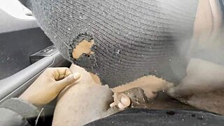 Ebony mature gives a sloppy deepthroat to a giant black cock