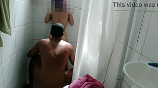 Brazilian Friend Moans From Sucks And Thrusts In Bathroom