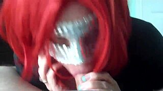 Redhead Amateur Wife Sucking Big Dick