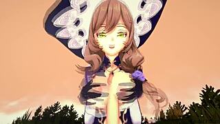 A popular Gahn present from Genshin Impact, including the Japanese sexy hentai experience of the character Lisa
