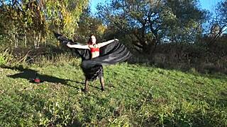 leylakh performs her second dance outdoors