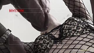 Blonde Babe Thrilled By Banging Two Guys In Stockings