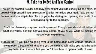 Steps to Seduce Older Cougar
