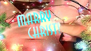 my neighbor gave christmas present with hands and mouth