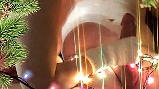 my neighbor gave christmas present with hands and mouth