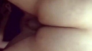 Our old couple engages in passionate anal assfucking, with the milf taking it deep and moaning loudly