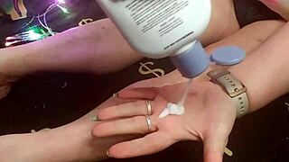 i admire her oiled muscular calves