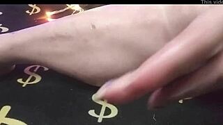 i admire her oiled muscular calves