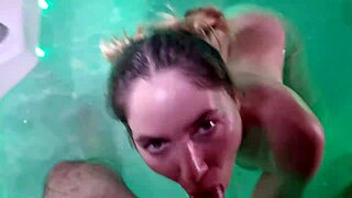 Mature couple filmed having a romp in the jacuzzi