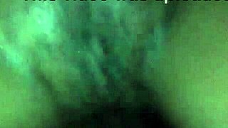 rubbing body oil on a black milf during massage