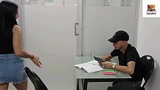 A mature woman who used to date her ex-boyfriend in order to have intense sexual pleasure