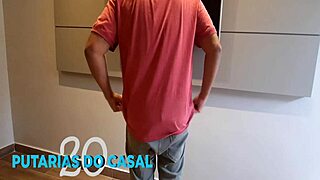 tv technician says, 'fix my tv, but fuck me instead' with blonde milf