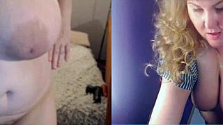 Sister with big ass shows off on video chat session