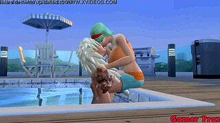 Naruto porn: A steamy pool encounter turned wild anal sex with a friend for Madara