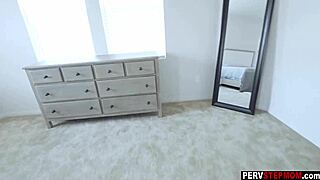 Stepson helps busty milf relax