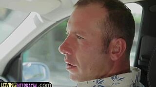 A mature European woman enjoys a BBC in group setting
