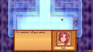 Jodi and Caroline enjoy a relaxing spa session in Stardew Valley parody