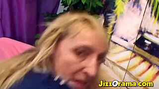 in jizzorama, the mature mum gets fucked nicely by her lover.