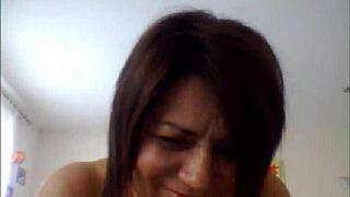 Italy’s MILF engages in erotic Skype session