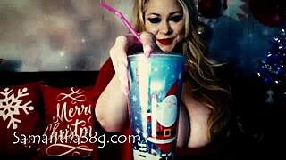 Xmas bbw with huge boobs on cam show archive!