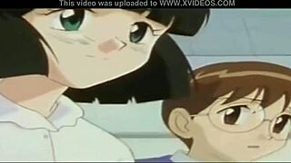 Young hentai mom gets intense pussy creampie action