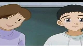 Young hentai mom gets intense pussy creampie action