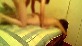 Hotel room romp with younger stud enjoyed by camera shy amateur Latina mom