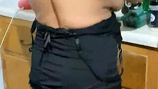 Cooking time with Anna Maria, mature Latina in the kitchen