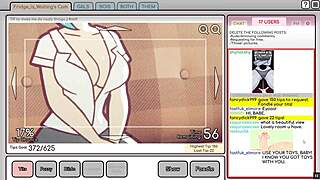 nicole risky job hentai game pornplay ep 4 camgirl masturbates looking at exposed tits