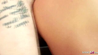 Skinny Milf Seduces Neighbor!