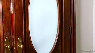 Veronica Rodriguez aids her friend's stepmom Ariella Ferrera with intimate help. They dive into steamy girl-on-girl action!