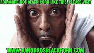 Sexual black woman with her yoga instructor – Interracial porn