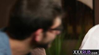 Kimber Woods Teases with Cock Massage Before Sucking