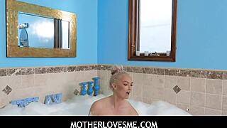 Wells endowed stepmother's sensual bath time with Brook Page
